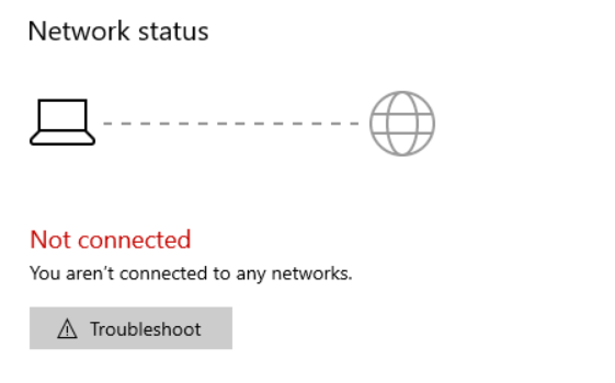 how to fix you are not connected to any networks on windows